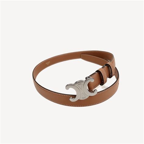 celine triomphe belt brown|celine triomphe belt size guide.